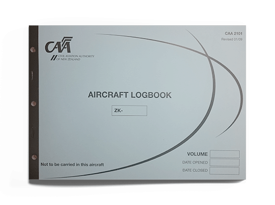 CAA 2101 Aircraft Logbook-CAA-Downunder Pilot Shop