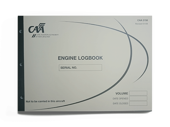 CAA 2158 Engine Logbook-CAA-Downunder Pilot Shop