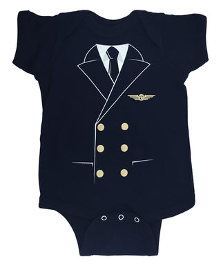 Pilot Uniform Baby Bodysuit-Luso Aviation-Downunder Pilot Shop