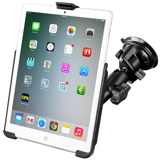 RAM EZ-Roll'r Holder for iPad Mini 1-3 with Mounting Options With Single Suction Cup Mounts by RAM Mount | Downunder Pilot Shop