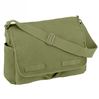 Rothco HW Canvas Vintage Messenger Bag - Olive Shoulder Bags by Rothco | Downunder Pilot Shop